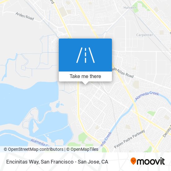 Mapa de Encinitas Way