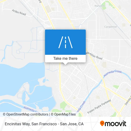 Encinitas Way map