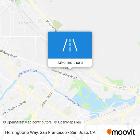 Herringbone Way map