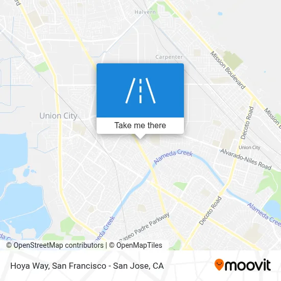 Hoya Way map