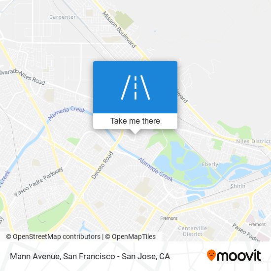 Mann Avenue map