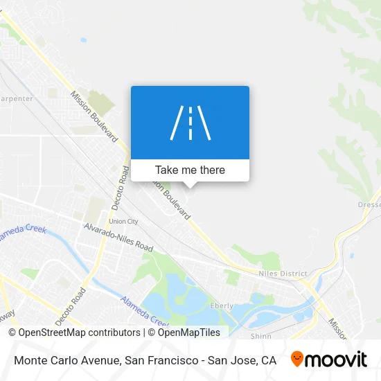 Monte Carlo Avenue map