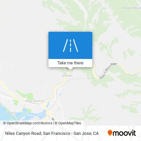 Mapa de Niles Canyon Road