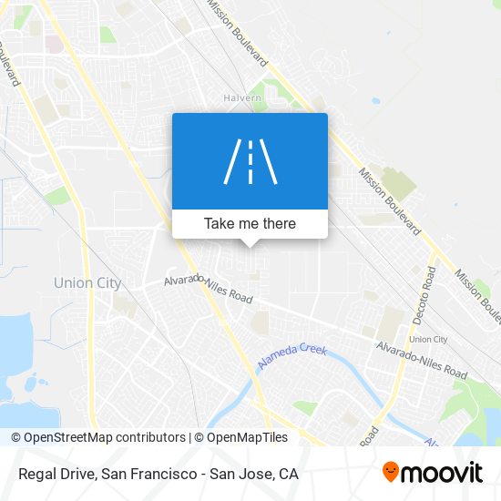 Regal Drive map