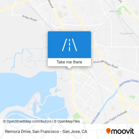 Remora Drive map