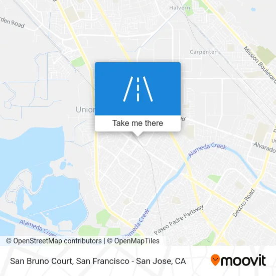 San Bruno Court map