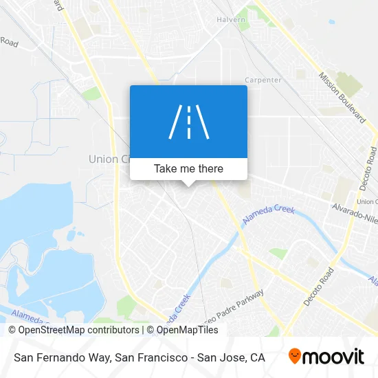 San Fernando Way map