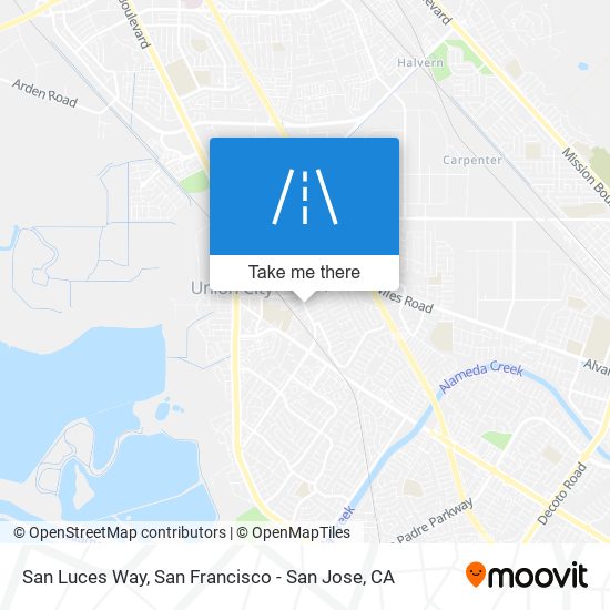 San Luces Way map