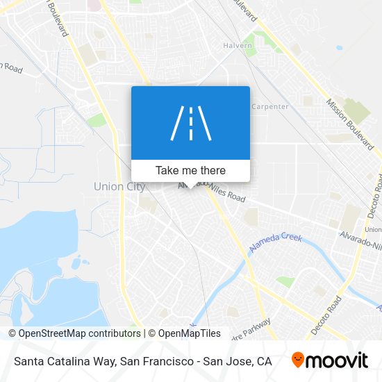 Santa Catalina Way map