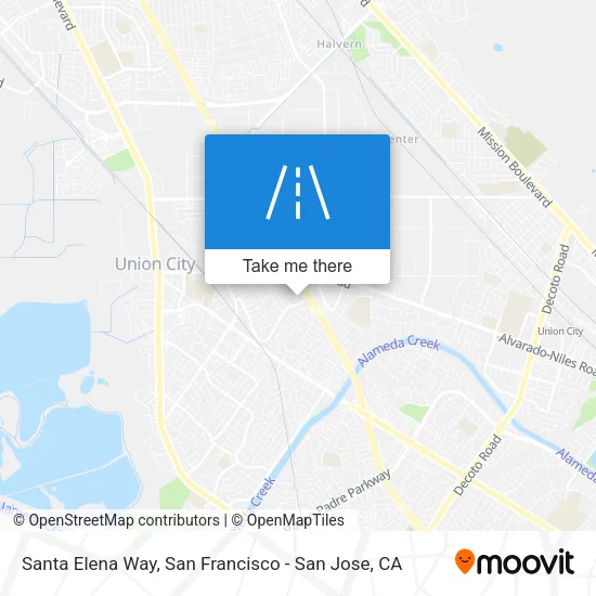 Santa Elena Way map
