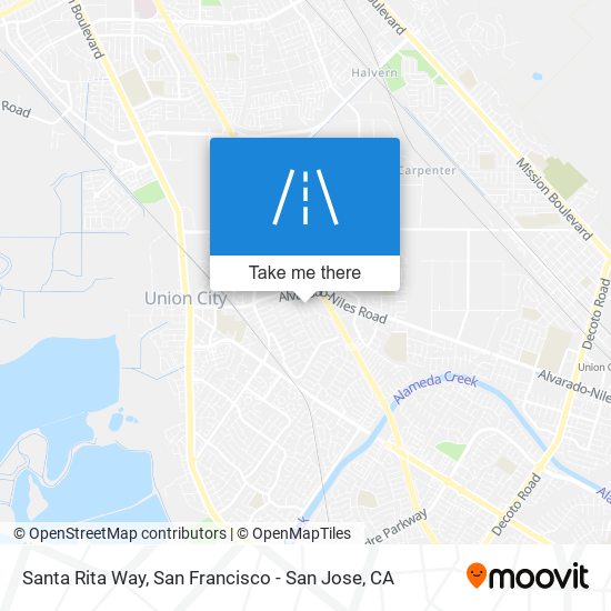 Santa Rita Way map