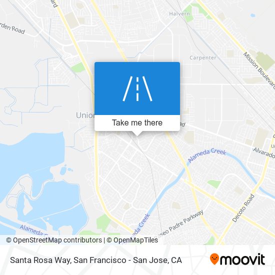 Santa Rosa Way map