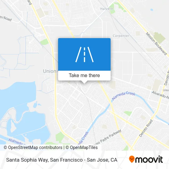 Santa Sophia Way map