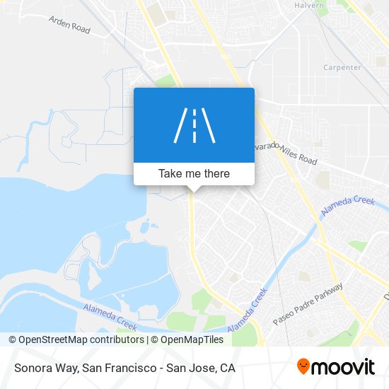 Sonora Way map