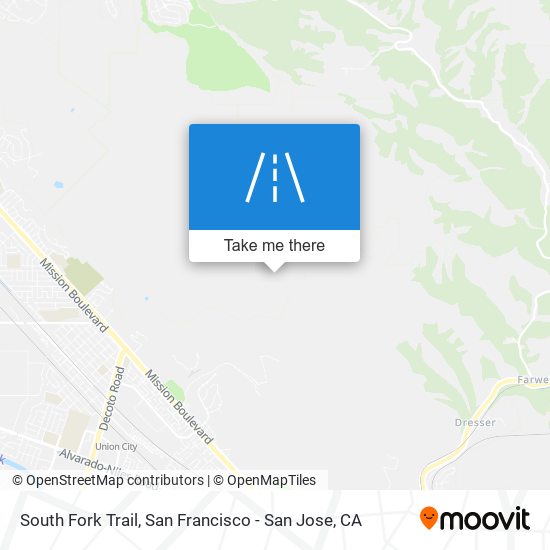 South Fork Trail map