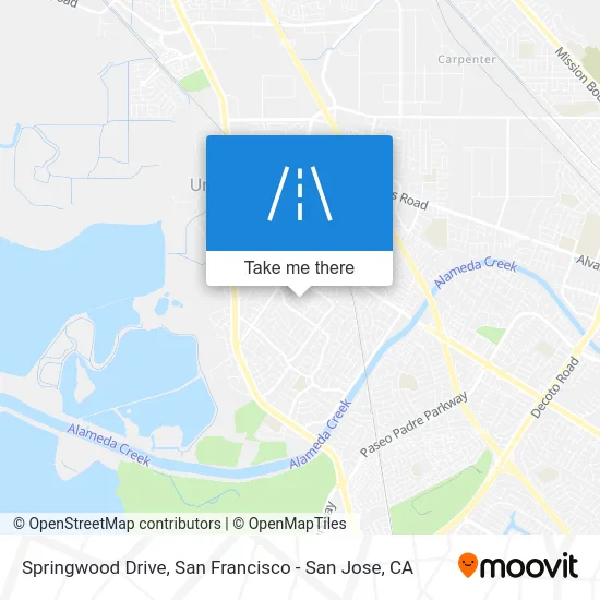 Springwood Drive map