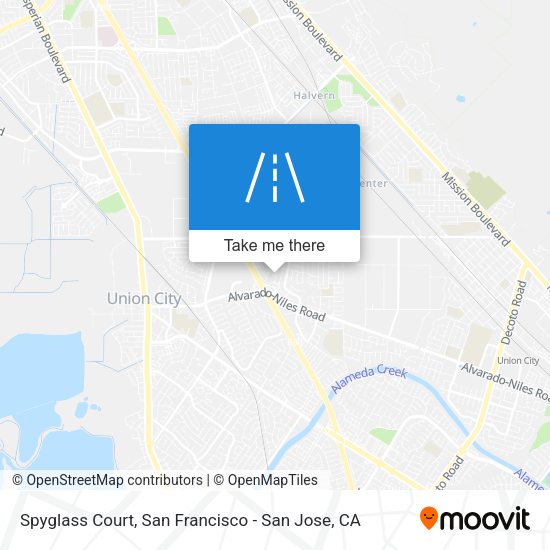 Mapa de Spyglass Court