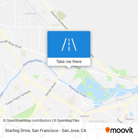 Starling Drive map