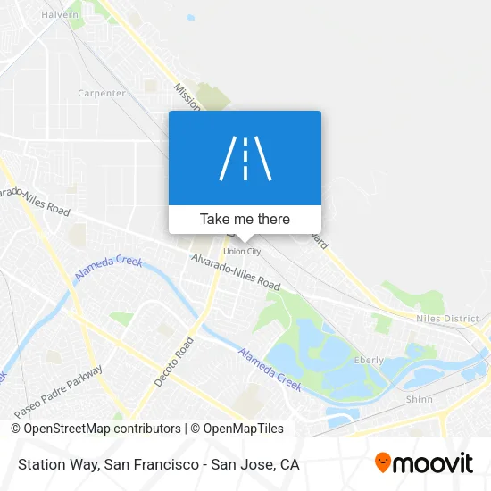 Station Way map