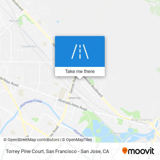 Torrey Pine Court map