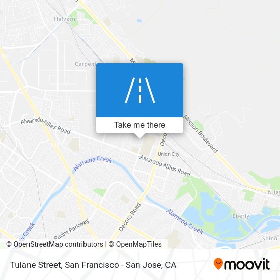 Mapa de Tulane Street
