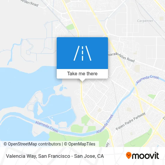 Valencia Way map