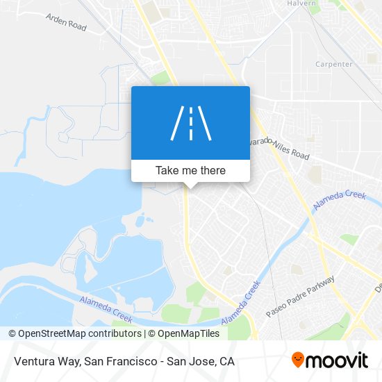 Ventura Way map