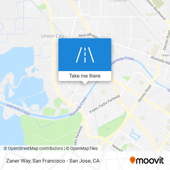 Zaner Way map