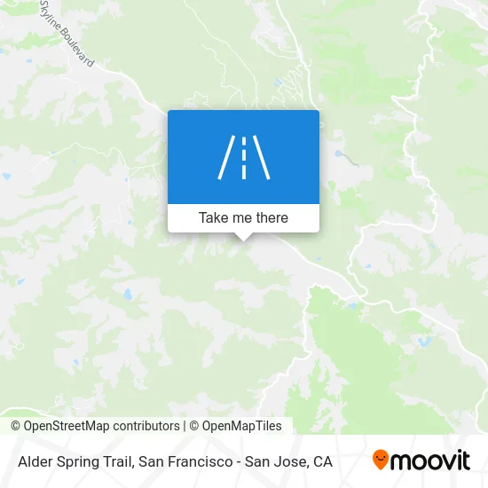 Alder Spring Trail map