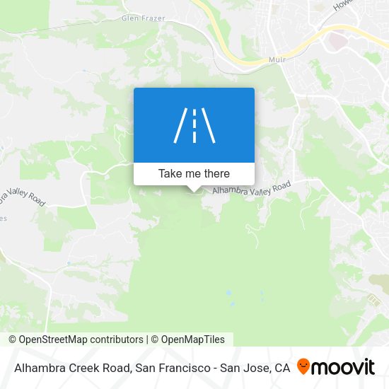 Alhambra Creek Road map