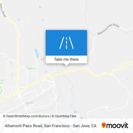 Mapa de Altamont Pass Road