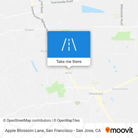 Apple Blossom Lane map