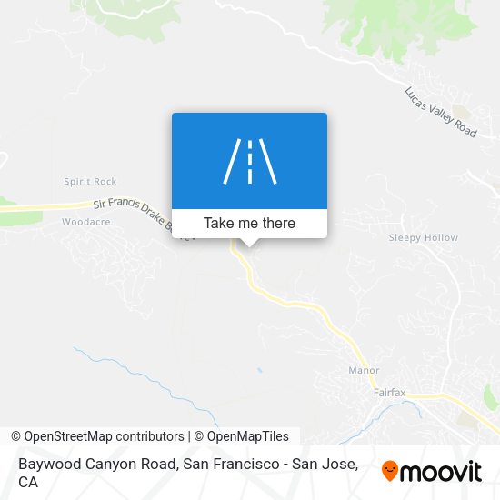 Mapa de Baywood Canyon Road