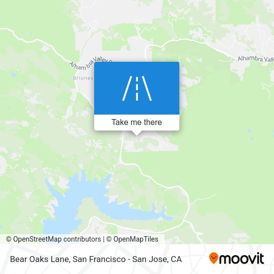 Mapa de Bear Oaks Lane