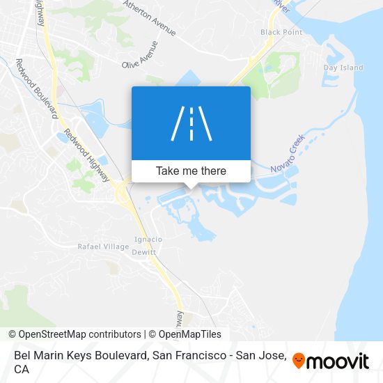Bel Marin Keys Boulevard map