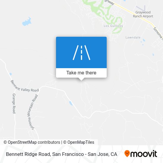 Bennett Ridge Road map