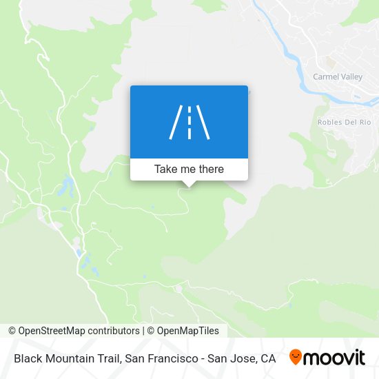 Black Mountain Trail map