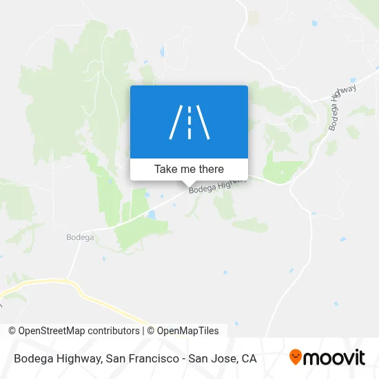 Bodega Highway map