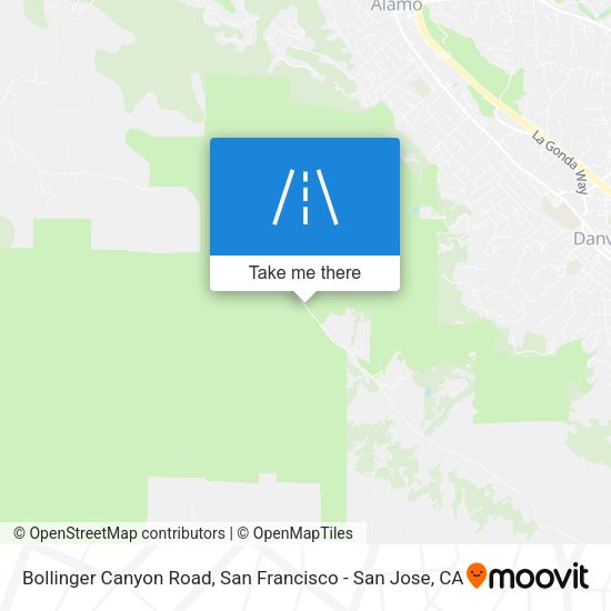 Mapa de Bollinger Canyon Road