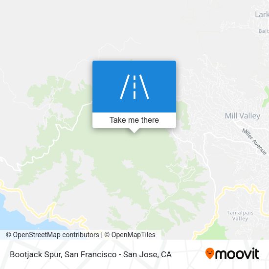 Mapa de Bootjack Spur