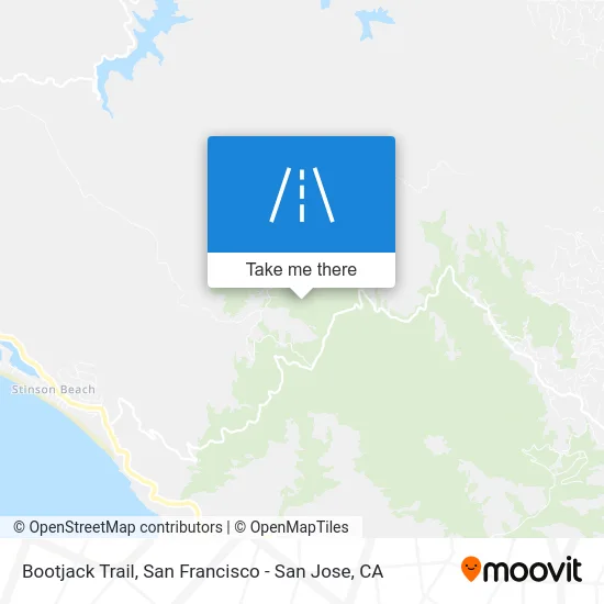 Bootjack Trail map