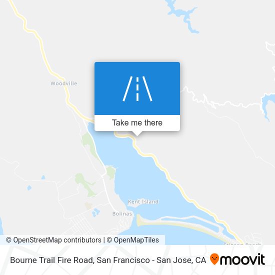 Bourne Trail Fire Road map