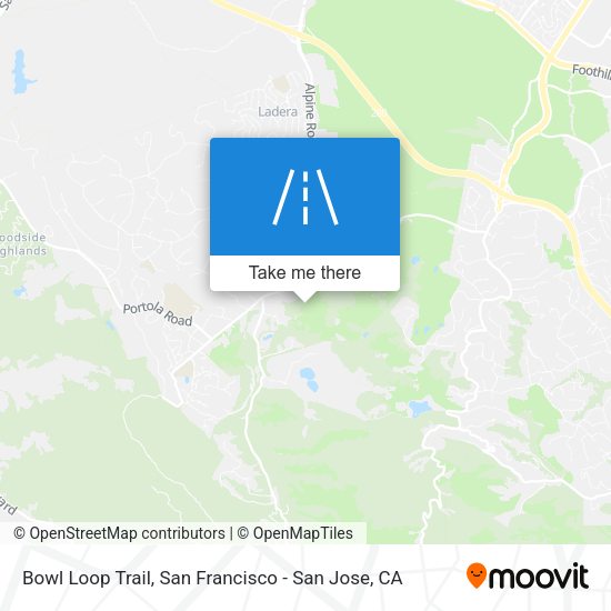 Mapa de Bowl Loop Trail