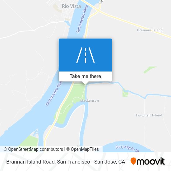 Mapa de Brannan Island Road