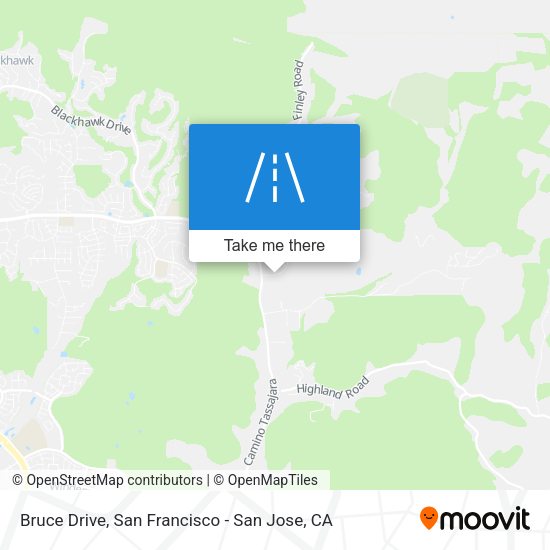 Mapa de Bruce Drive