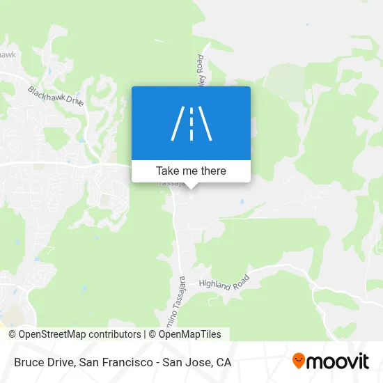 Bruce Drive map