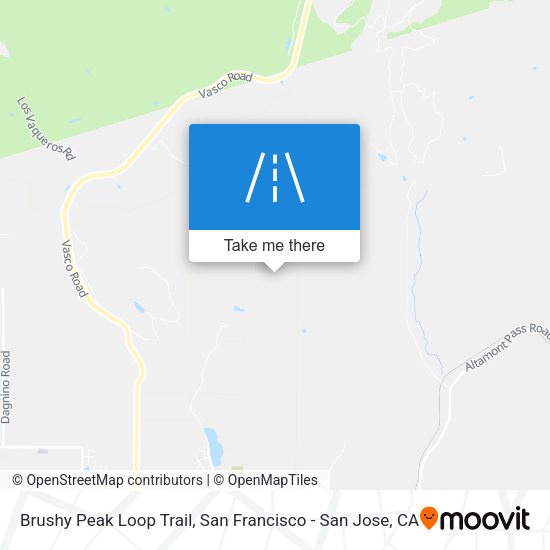Brushy Peak Loop Trail map