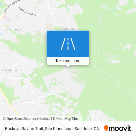 Buckeye Ravine Trail map