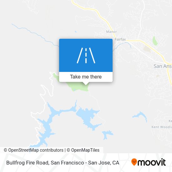 Bullfrog Fire Road map