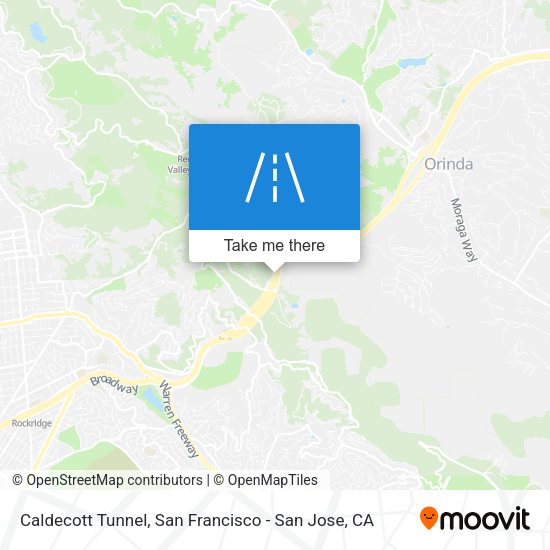 Mapa de Caldecott Tunnel